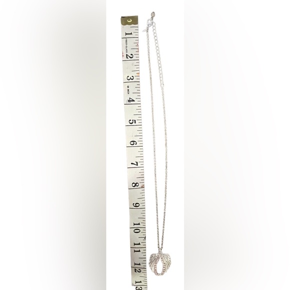 Pink Crystal Hope Wings of Courage Necklace - Picture 4 of 4